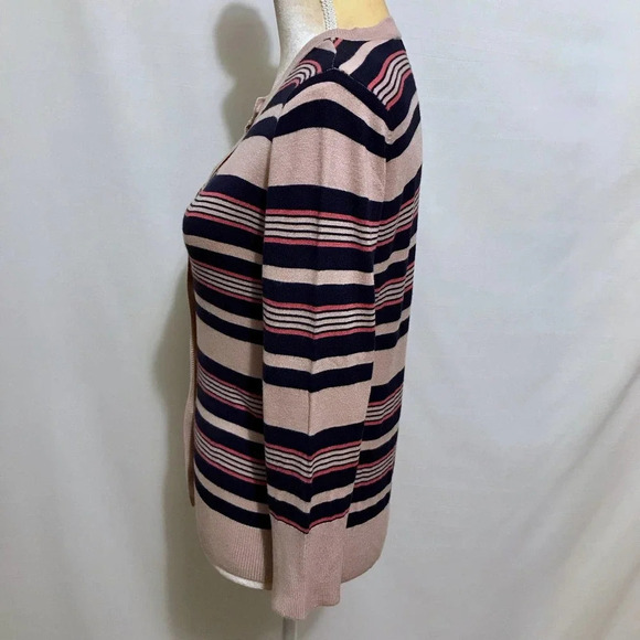 Halogen NWT Striped Knit Cardigan Women S - Picture 5 of 9